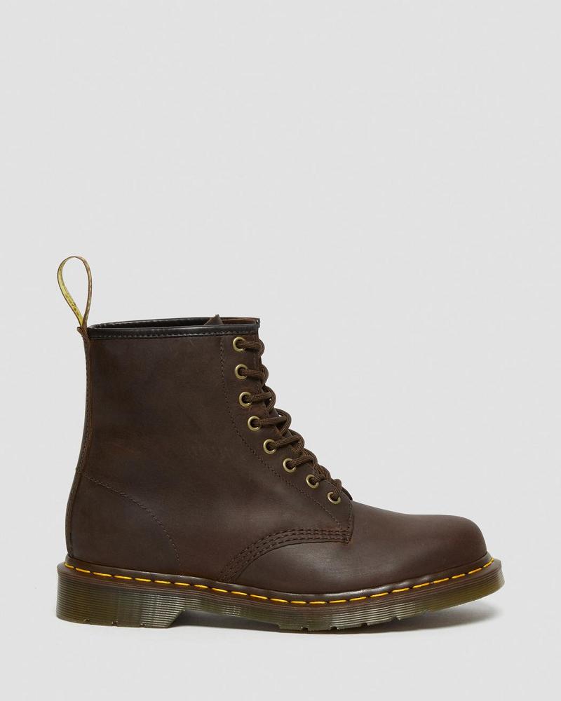 Dr Martens 1460 Crazy Horse Leren Veterlaarzen Heren Bruin | NL 302VRW